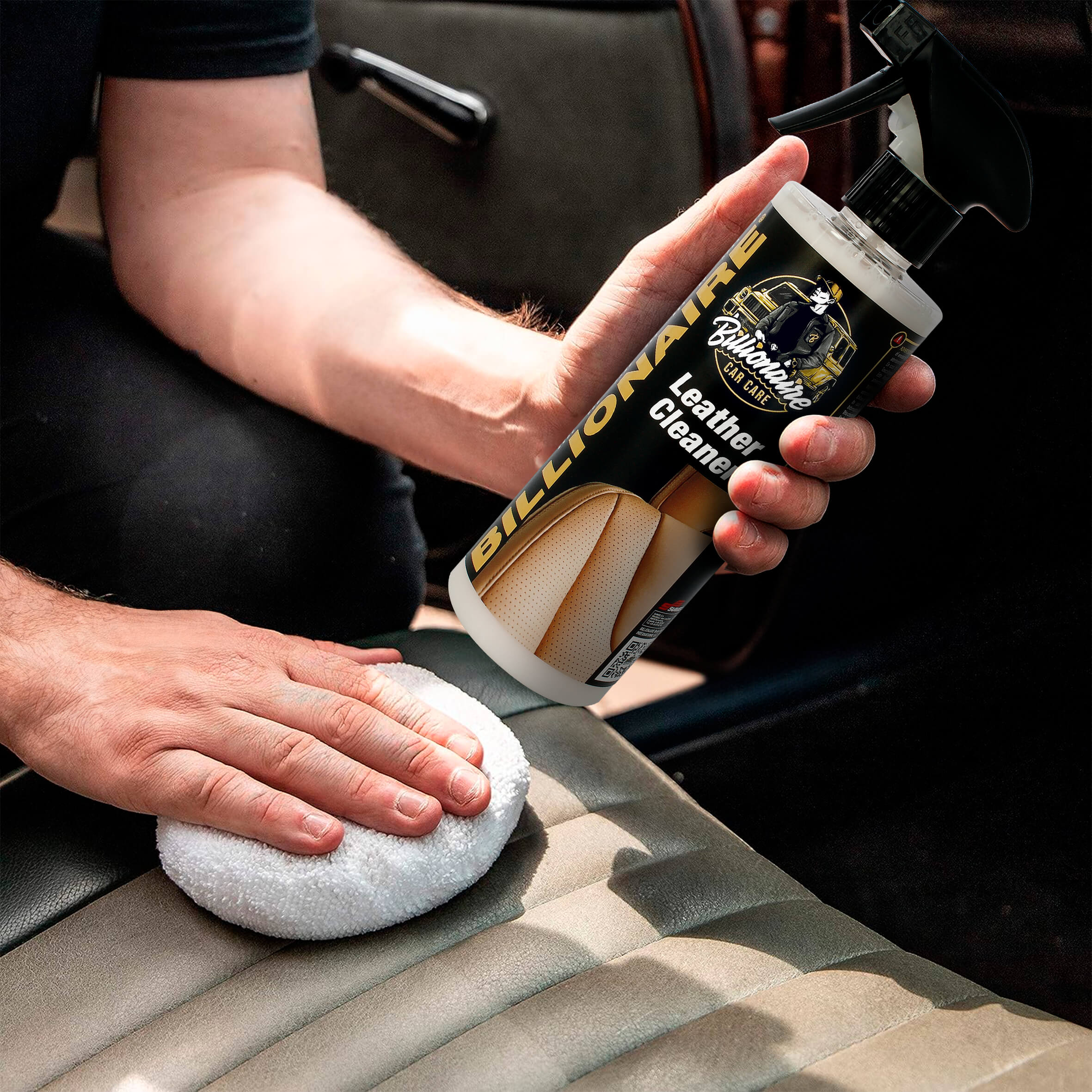 Leather Cleaner - Limpiador de Asientos de Cuero y Piel 500ml - Imagen 4